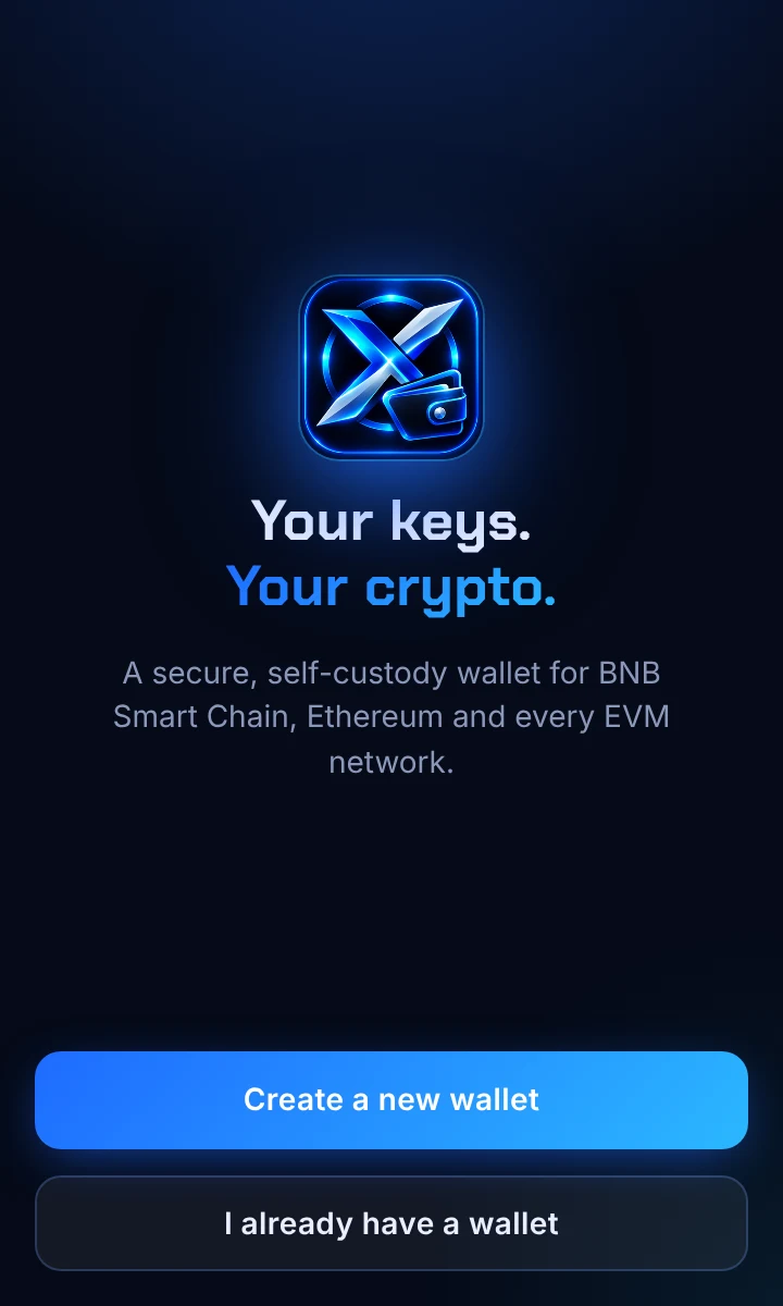 Welcome screen